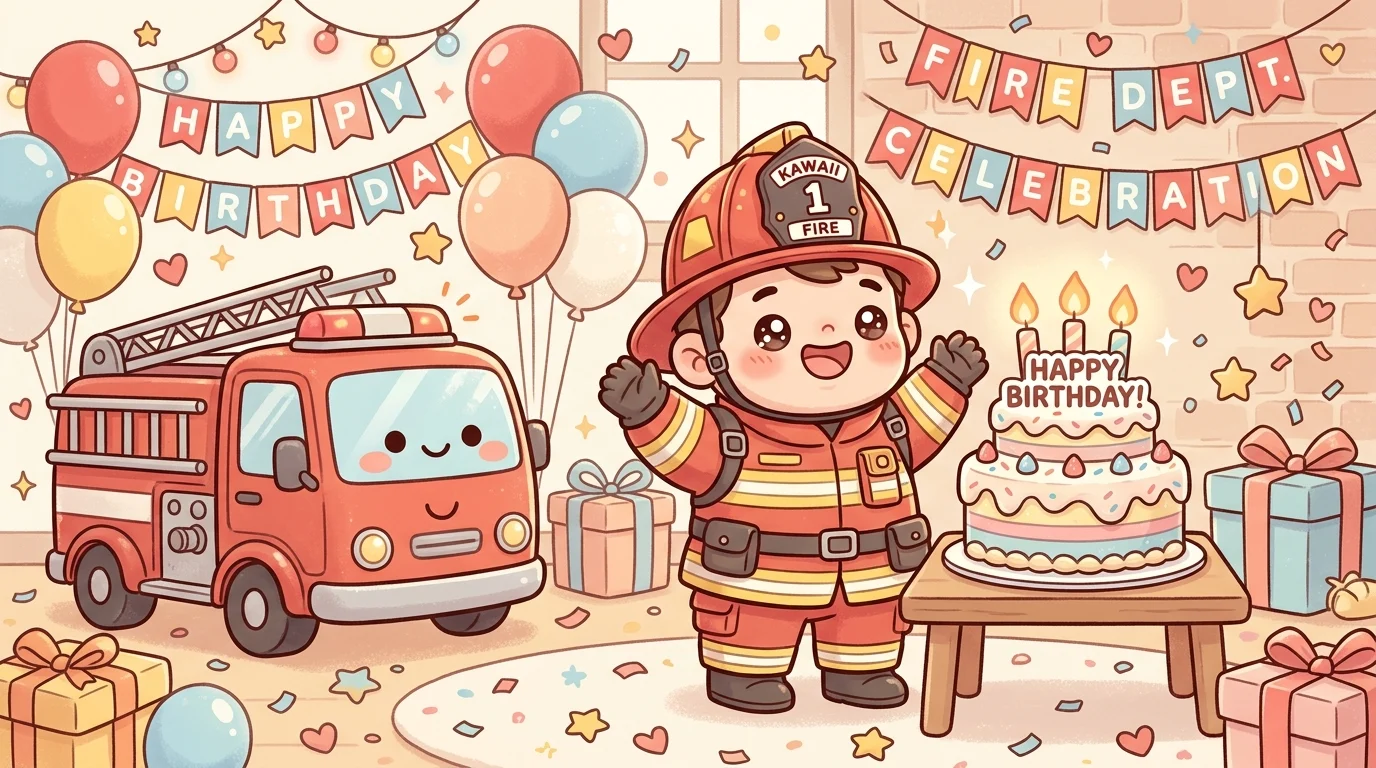 Happy Birthday Wishes to a Fireman
